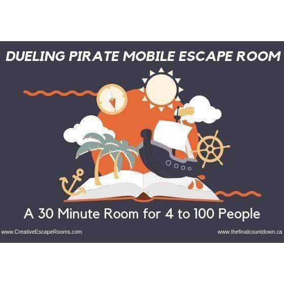 Dueling Pirate 30 Minute Mobile Escape Room - 4 to 100 players!