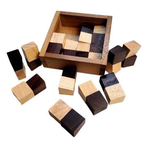 The Devils Chessboard Wood Puzzle - Difficult Brain Teaser for Adults